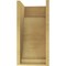 Ekena Millwork 10"W x 10"D x 20"H Wide Van Buren Rough Cedar Woodgrain TimberThane Corbel, Primed Tan CORUR10X10X20VANRCPR - alternate 2